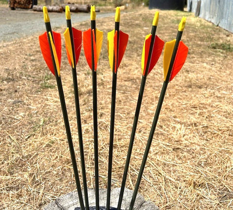 (ARROWS IN STOCK) HUNTER ULITITY ARROWS 5/16 LESS THAN 30# 30" (ONE DOZEN) (HU2)