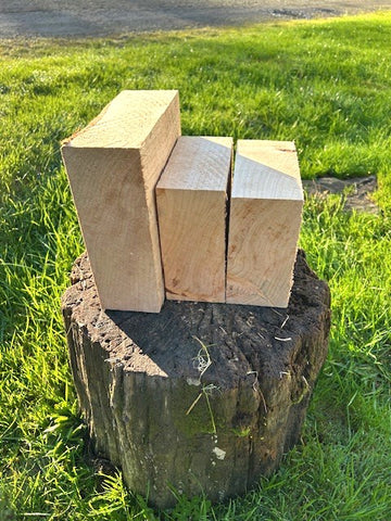 TURNING PORT ORFORD CEDAR BOWL BLOCKS W/FIGURE GRAIN