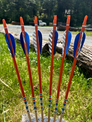 (SALES ITEM) HUNTER ELITE ARROWS 5/16 LESS THAN 30-POUND SPINE; 28.5" DOZENS (HE1-HE6)