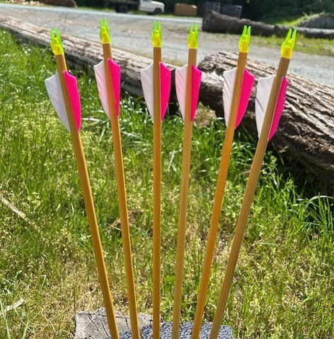 (SALES ITEM) KIDDIE ARROWS 5/16 26.5" 6 PACK (KD4)