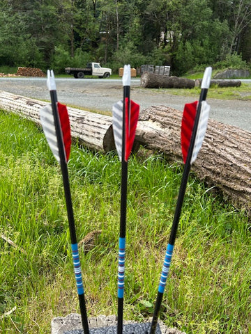 (SALES ITEM) HUNTER NIGHTFALL ARROWS 5/16 35-40# 28.5" (ONE DOZEN) (NF100)