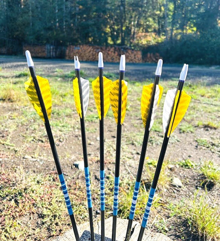 (OVERSTOCK SALES ITEM) HUNTER NIGHTFALL ARROWS 5/16 35-40# 28.5" (6 pack) (NF11)