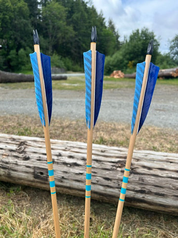 (ARROWS IN STOCK) HUNTER DELUXE ARROWS 11/32 60-65# ONE DOZEN (SK107)