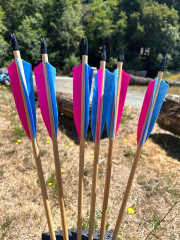(RTS IN STOCK) READY TO SHOOT ARROWS 11/32 50-55# 28.5" (6 PACK/ONE DOZEN) (SK109)