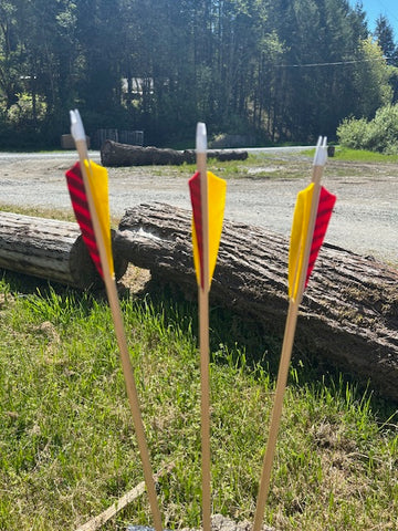(RTS IN STOCK) READY TO SHOOT ARROWS 5/16 30-35# 30" (ONE DOZEN) (SK155)