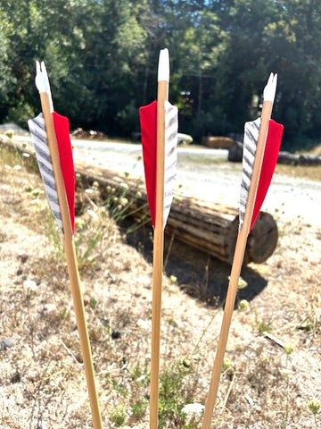 (RTS IN STOCK) READY TO SHOOT ARROWS 5/16 45-50# 28.5" (ONE DOZEN) (SK200)