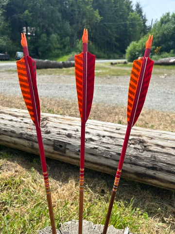 (ARROWS IN STOCK) HUNTER HARVEST ARROWS 5/16" 30-35# 30" ONE DOZEN (SK12)