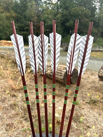 (ARROWS IN STOCK) HUNTER PREMIUM ARROWS 23/64 80+ (6 PACK) (SK595)