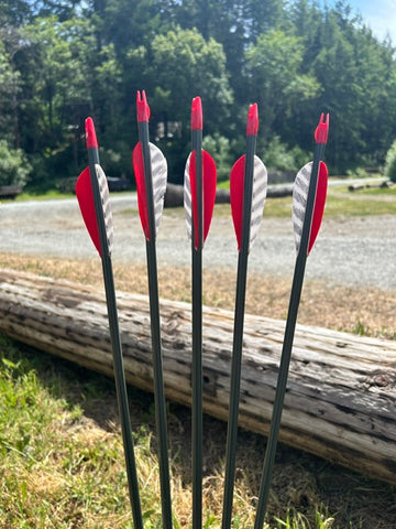 (ARROWS IN STOCK) HUNTER ULITITY ARROWS 5/16 30-35# 30" (5 PACK) (SK350)