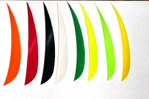 5" RIGHT WING SHIELD CUT SOLID FEATHERS