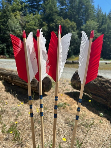 (SALES ITEM) HUNTER FLU FLU ARROWS 11/32 45-50# 32" (4 PACK) (HF1)