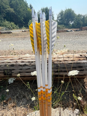(Arrow in stock) Hunter Elites arrows 11/32 30-35# 28.5  6 pack  (SK104)