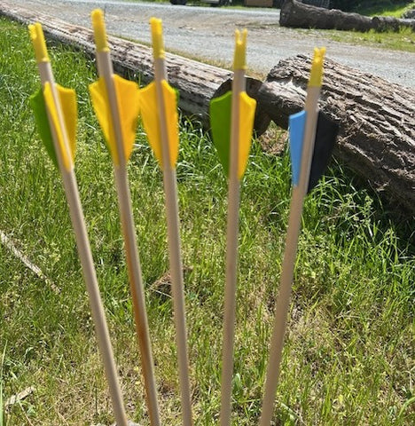 (SALES ITEM) KIDDIE ARROWS 5/16 26.5" 5 PACK/6 PACK (KD2, KD3)