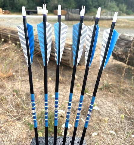 (SALES ITEM) NIGHTFALL ARROWS 5/16 30-35# 30" (6 PACK) (NF700)