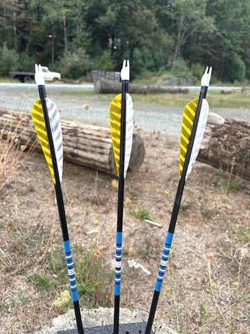 (SALES ITEM) NIGHTFALL ARROWS 5/16 LESS THAN 30-POUND# 28.5" (ONE DOZEN) (NF709)