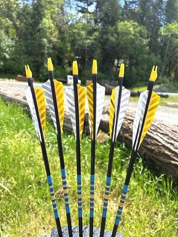 (SALES ITEM) NIGHTFALL ARROWS 5/16 40-45# 28.5" 6 PACK (NF8)