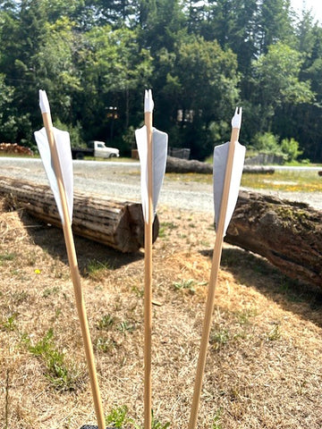 (RTS IN STOCK) READY TO SHOOT ARROWS 5/16 30-35# 28.5" (ONE DOZEN) (SK106)