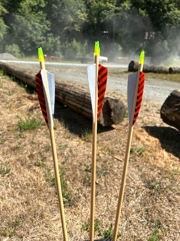 (RTS IN STOCK) READY TO SHOOT ARROWS 5/16 40-45# 30" (ONE DOZEN) (SK110)