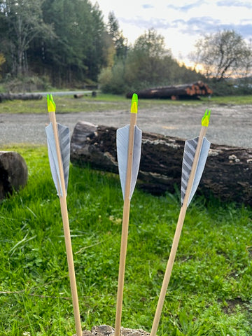 (RTS IN STOCK) READY TO SHOOT ARROWS 5/16 40-45# 28.5" (ONE DOZEN) (SK134)