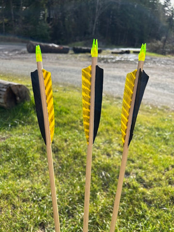 (RTS IN STOCK) READY TO SHOOT ARROWS 11/32 LESS THAN 30-POUND SPINE# 32" (ONE DOZEN) (SK150)