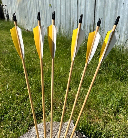 (RTS IN STOCK) READY TO SHOOT ARROWS 5/16 30-35# 32" (ONE DOZEN) (SK155)