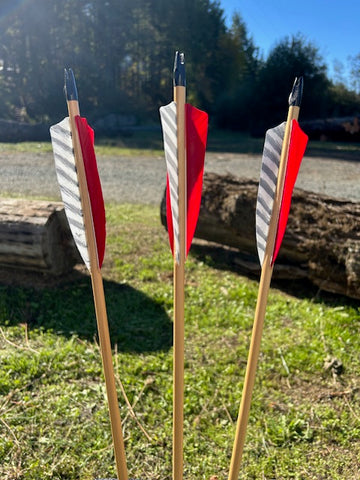 (RTS IN STOCK) READY TO SHOOT ARROWS 11/32 60-65# 30" (ONE DOZEN) (SK207)