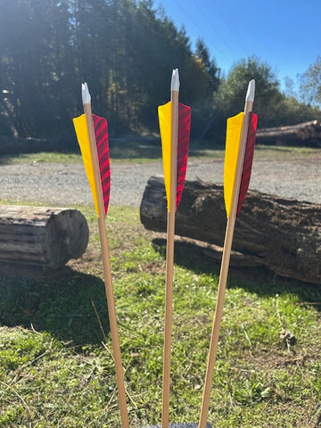 (RTS IN STOCK) READY TO SHOOT ARROWS 11/32 30-35# 32" (ONE DOZEN) (SK208)