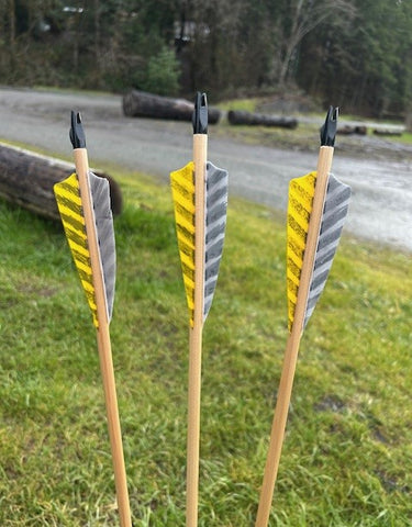 (RTS IN STOCK) READY TO SHOOT ARROWS 5/16 45-50# 28.5" (ONE DOZEN) (SK225)