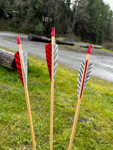 (RTS IN STOCK) READY TO SHOOT ARROWS 5/16 40-45# 28.5" (6 PACK) (SK241)