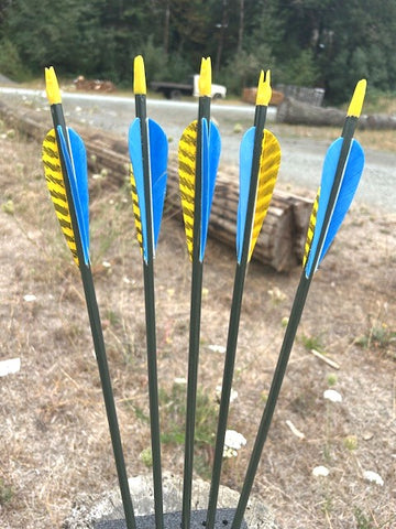 (ARROWS IN STOCK) HUNTER ULITITY ARROWS 5/16 30-35# 30" (5 PACK) (SK258)