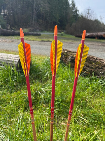 (ARROWS IN STOCK) HUNTER HARVEST ARROWS 11/32 55-60# 30" (ONE DOZEN) (SK33)