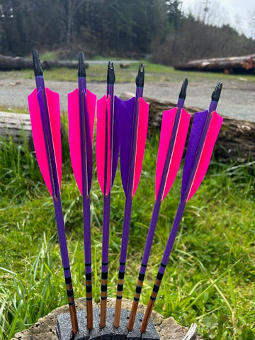 (ARROWS IN STOCK) HUNTER ELITE ARROWS 11/32 50-55# 28.5" (6 PACK) (SK40)