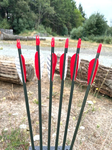 (ARROWS IN STOCK) HUNTER UTILITY ARROWS 5/16 30-35# 30" (6 PACK) (SK530)