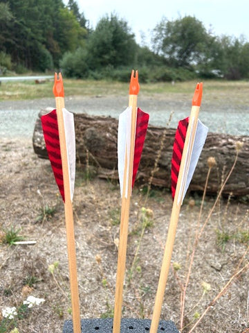 (RTS IN STOCK) READY TO SHOOT ARROWS 11/32 LESS THAN 30# 28.5" (ONE DOZEN) (SK594)