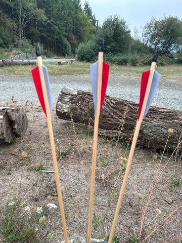 (RTS IN STOCK) READY TO SHOOT ARROWS 5/16 30-35# 32" (ONE DOZEN) (SK599)