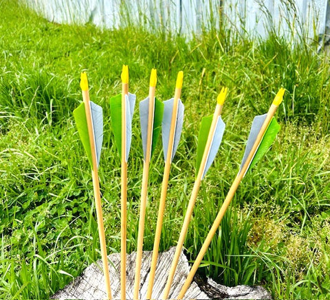(RTS IN STOCK) READY TO SHOOT ARROWS  5/16 LESS THAN 30-POUND SPINE# 28.5" (6 PACK) (SK5)