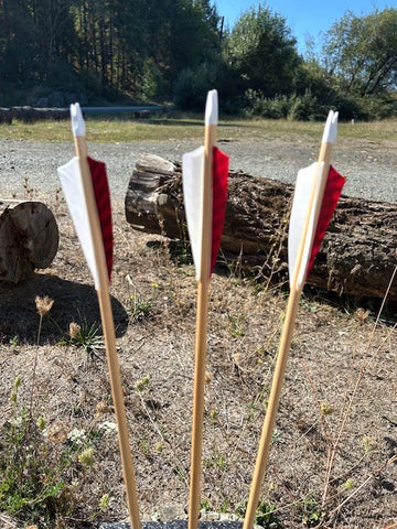 (RTS IN STOCK) READY TO SHOOT ARROWS 5/16 45-50# 28.5" (ONE DOZEN) (SK603)