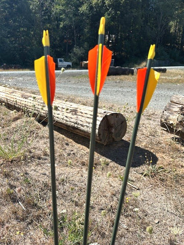 (ARROWS IN STOCK) HUNTER ULITITY ARROWS 5/16 35-40# 32" (ONE DOZEN) (SK81)