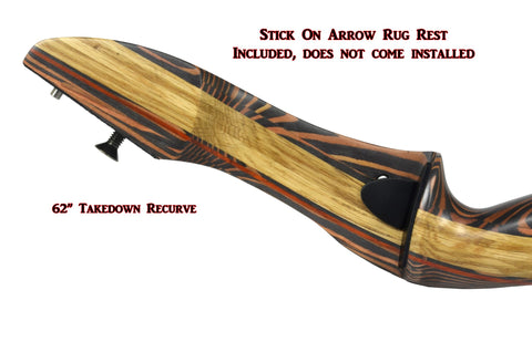 62" TIGERSHARK PRO TAKEDOWN RECURVE BOW